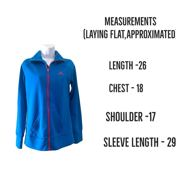 Adidas Track Top Blue Women’s Jacket Sweatshirt Size Small - Picture 14 of 14
